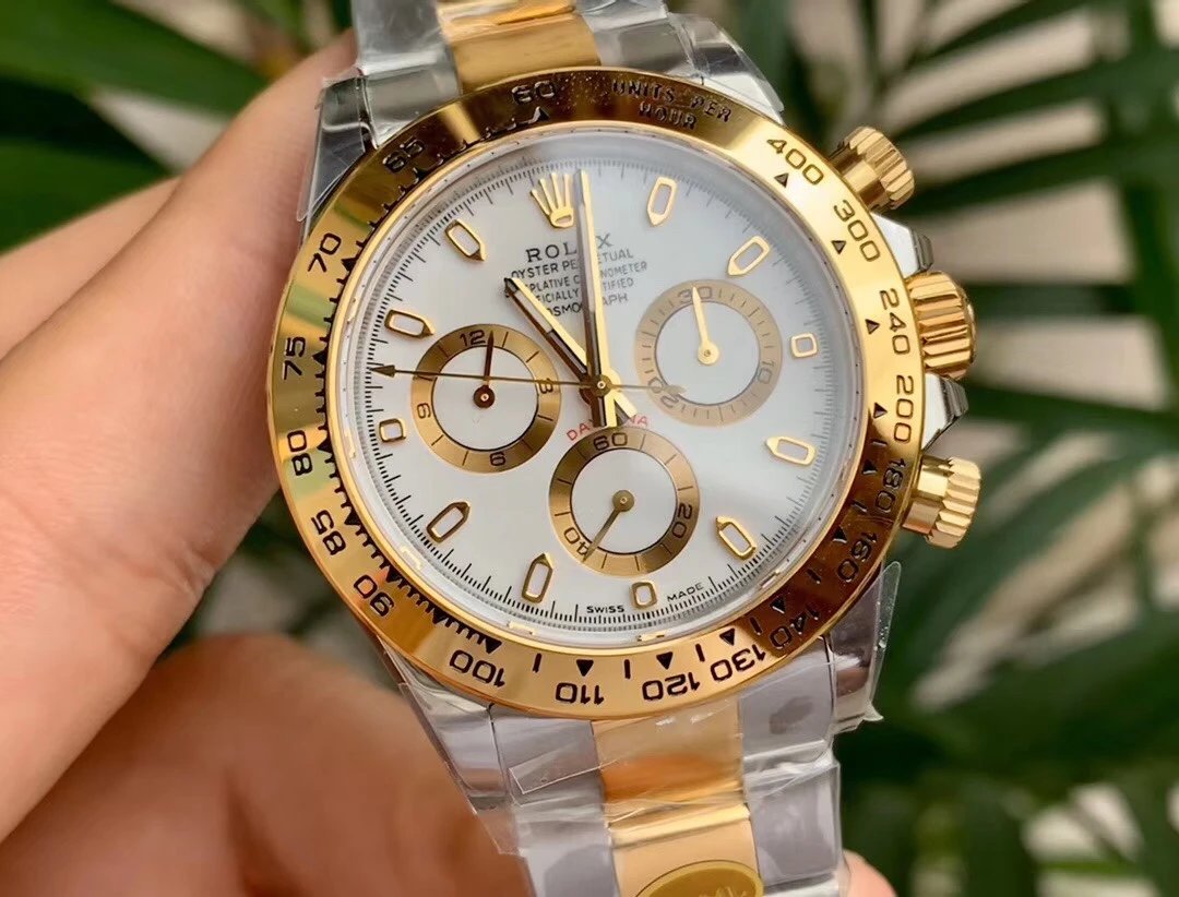 Rolex Clone Store | Rolex Daytona Yelow Gold White Dial